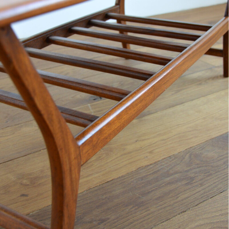 Louis Van Teeffelen vintage teak coffee table for Wébé 1960s