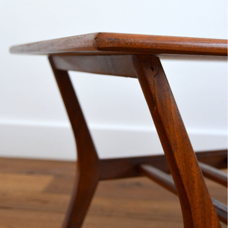 Louis Van Teeffelen vintage teak coffee table for Wébé 1960s