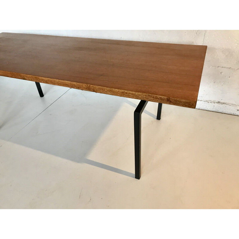 Table basse vintage en teck par Cees Braakman pour Pastoe, Pays-Bas, 1950