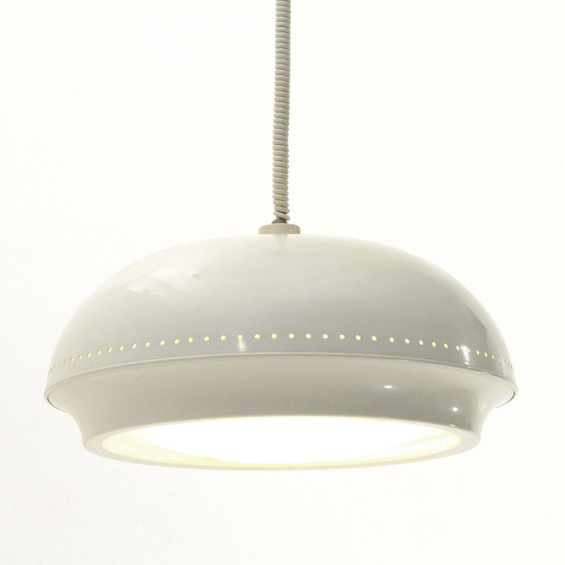  White 'Nigritella' pendant lamp mid century by Tobia Scarpa for Flos, 1960s