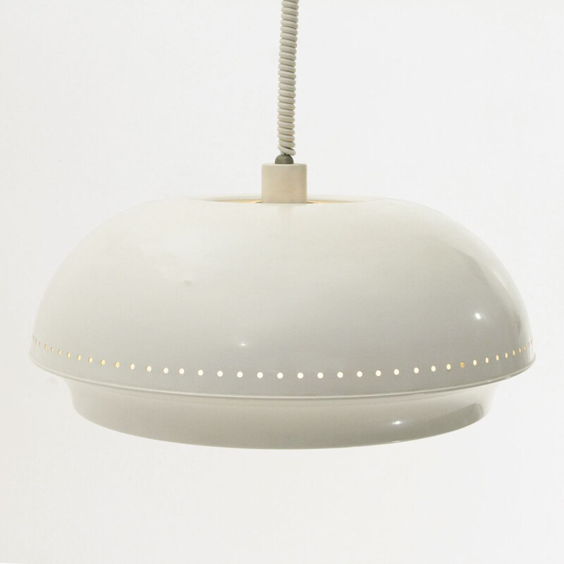  White 'Nigritella' pendant lamp mid century by Tobia Scarpa for Flos, 1960s