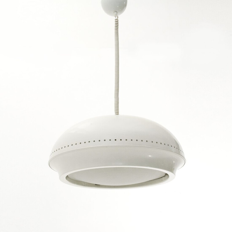  White 'Nigritella' pendant lamp mid century by Tobia Scarpa for Flos, 1960s