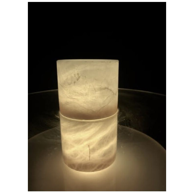 Lampe vintage en marbre Italie période 1980