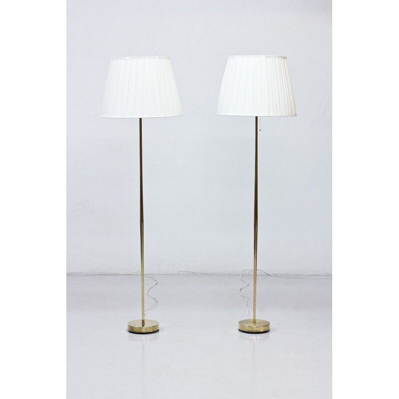 Pair of vintage Swedish floor lamps by Falkenbergs