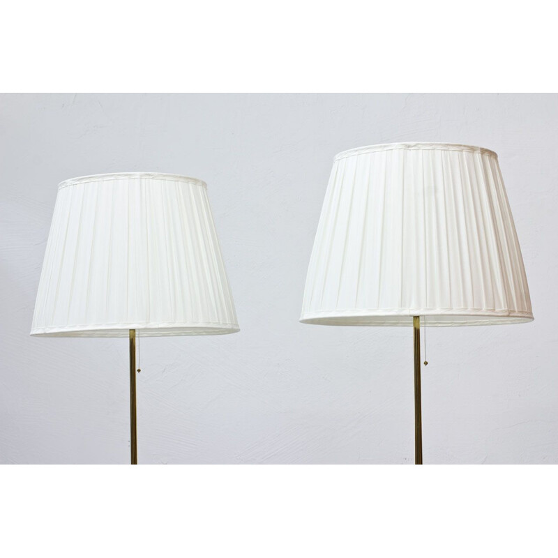 Pair of vintage Swedish floor lamps by Falkenbergs