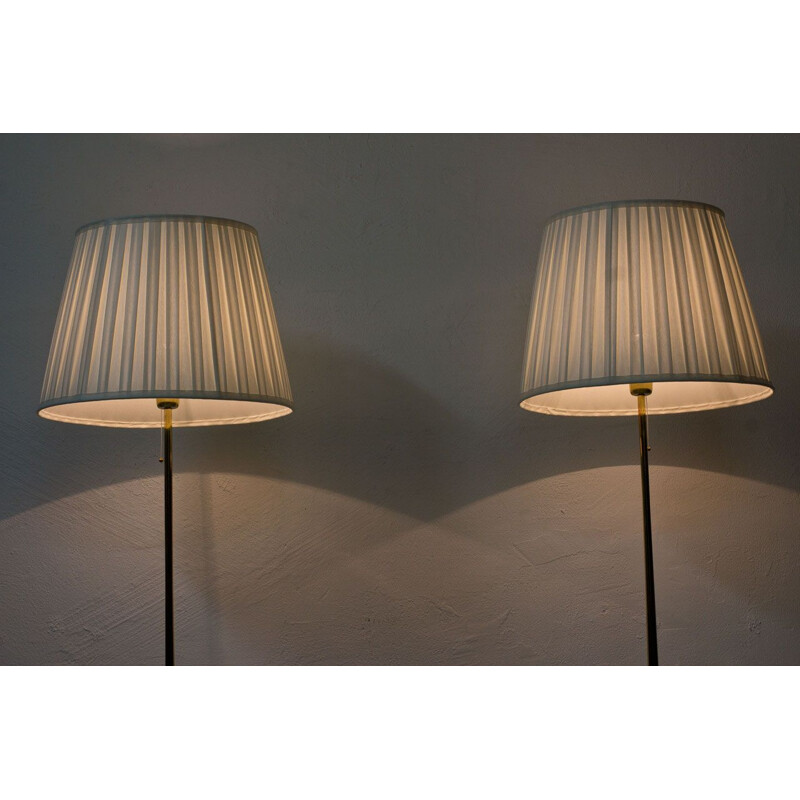 Pair of vintage Swedish floor lamps by Falkenbergs