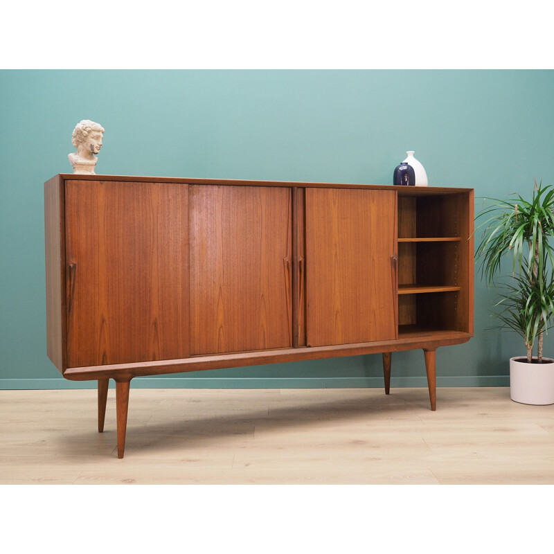 Teak highboard Omann jun vintage  scandinavian 1970