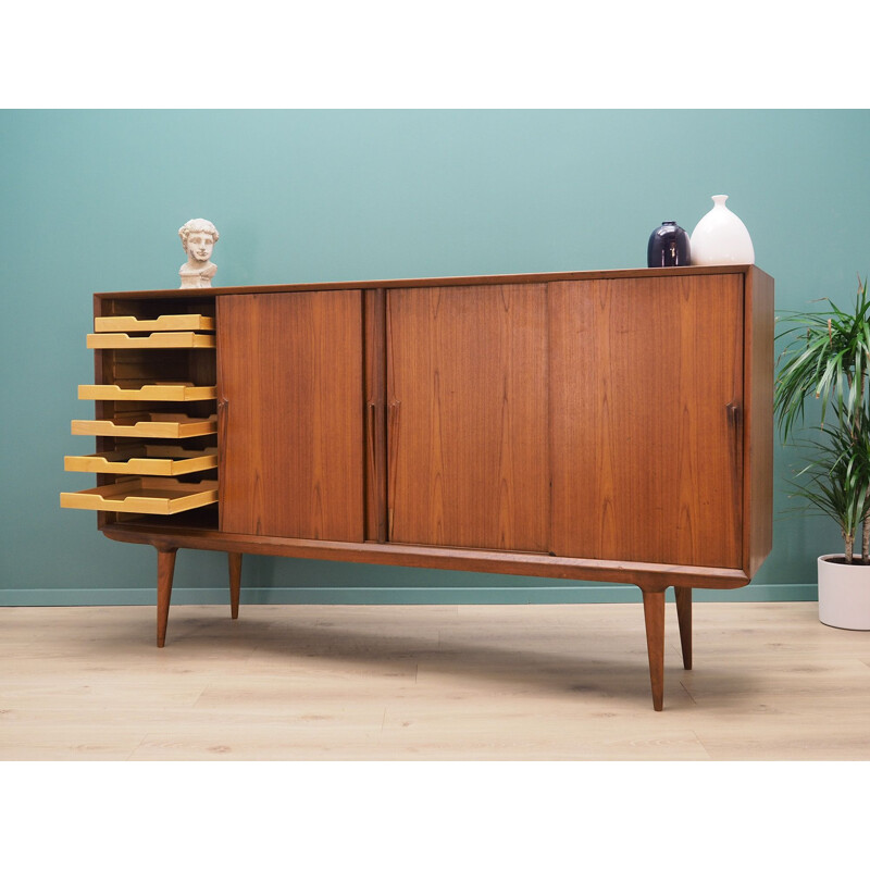 Teak highboard Omann jun vintage  scandinavian 1970