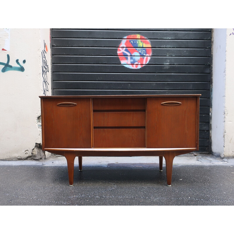 Vintage teak wood color sideboard 1960