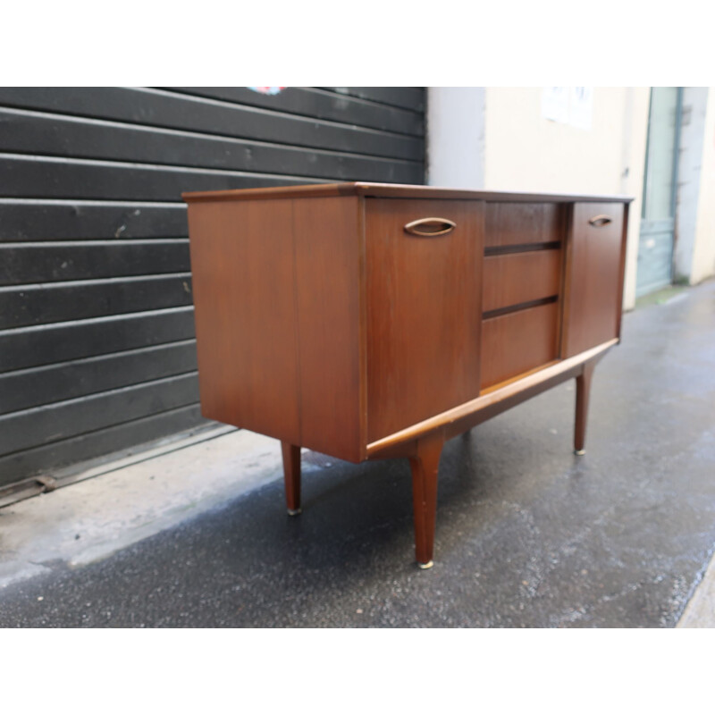 Vintage teak wood color sideboard 1960