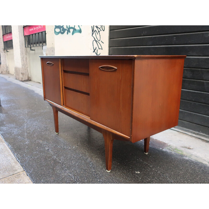 Vintage teak wood color sideboard 1960