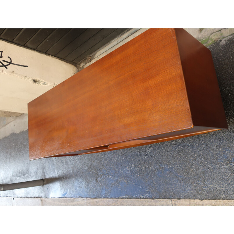 Vintage teak wood color sideboard 1960