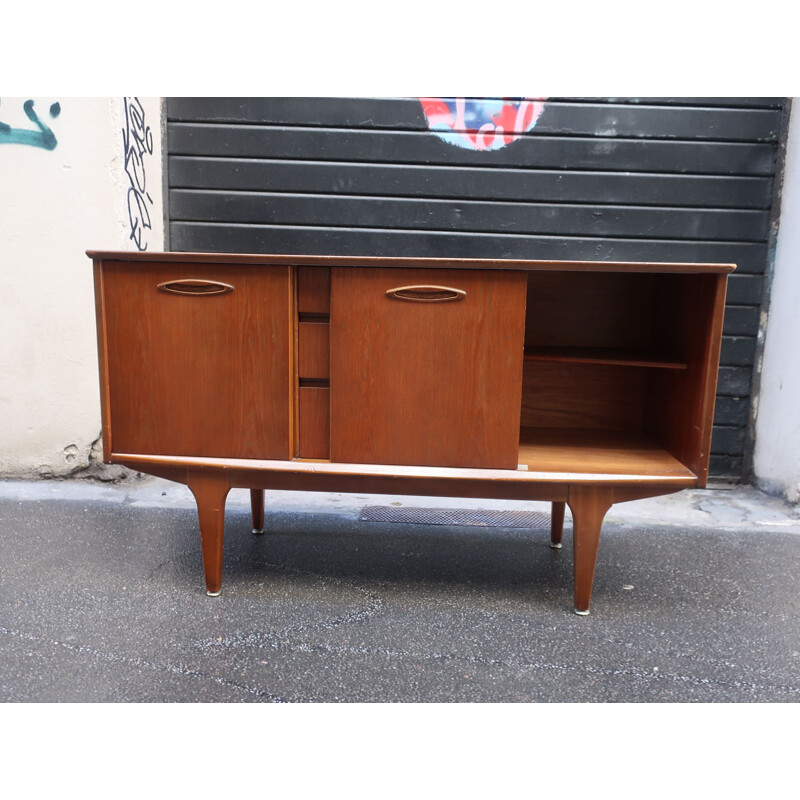 Vintage teak wood color sideboard 1960