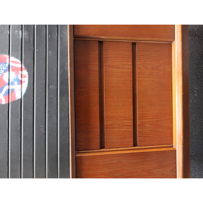 Vintage teak wood color sideboard 1960