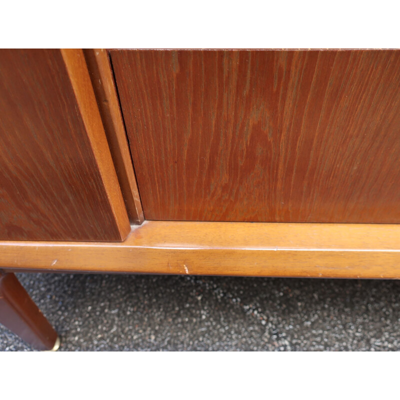 Vintage teak wood color sideboard 1960