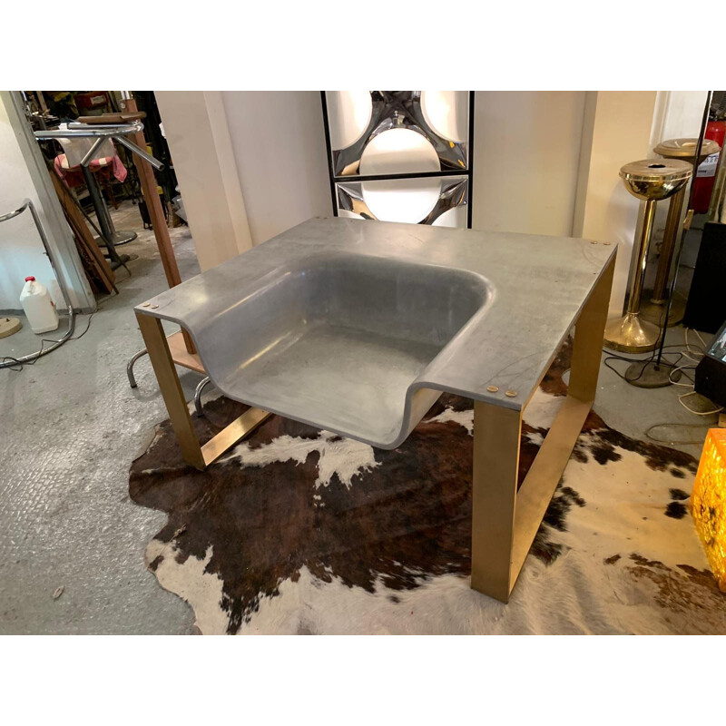 Concrete armchair mid century for Yves Saint Laurent 2000