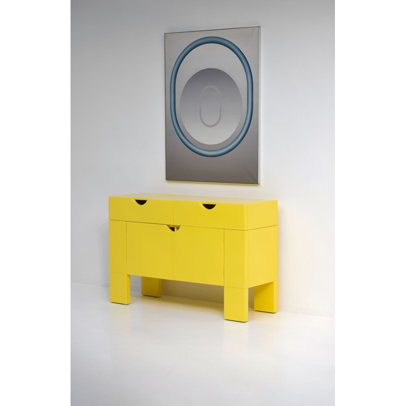 Yellow cabinet by Claire Bataille and Paul Ibens for Spectrum