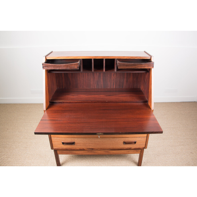 Vintage Danish secretary in rosewood by Dyrlund 1960