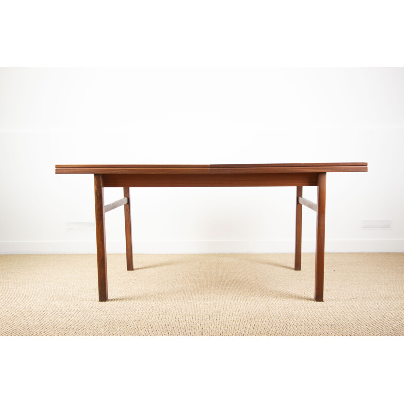 Large 1960's Teak Swedish Vintage Extendable Dining Table