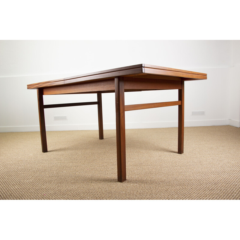 Large 1960's Teak Swedish Vintage Extendable Dining Table