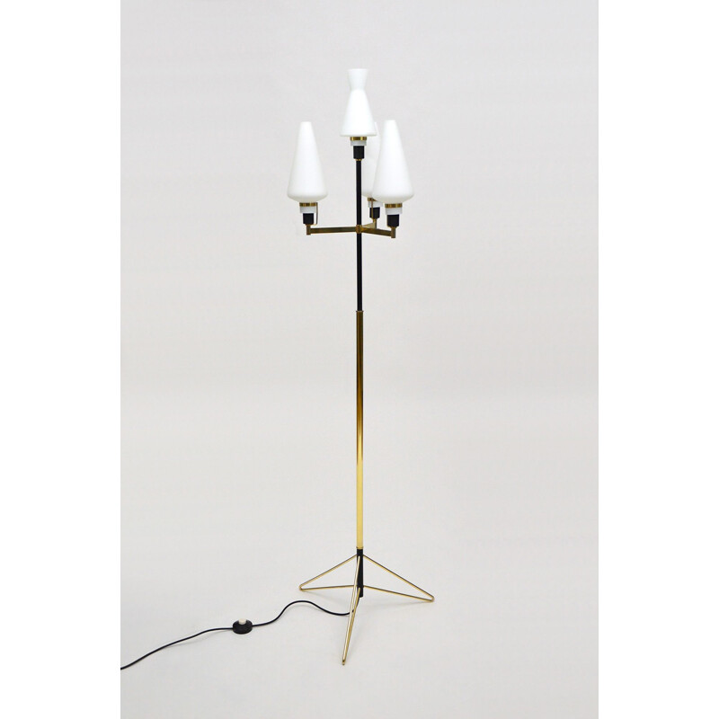 Italian Design Vintage Floor Lamp With 4 Lights1950s