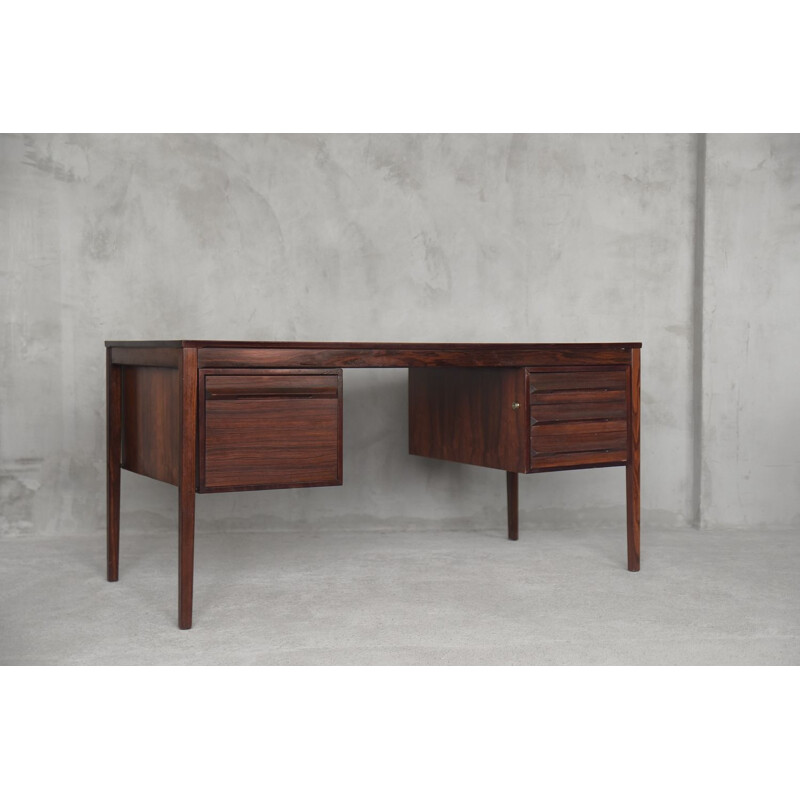 Executive Rosewood Norwegian Desk by Torbjorn Afdal for Haug Snekkeri AS Bruksbo, 1960s