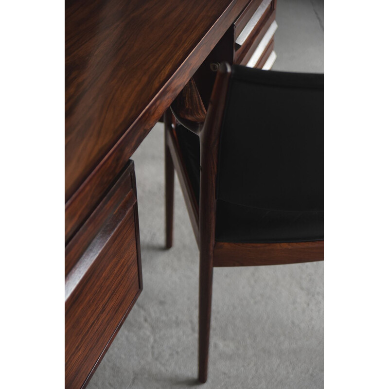 Executive Rosewood Norwegian Desk by Torbjorn Afdal for Haug Snekkeri AS Bruksbo, 1960s