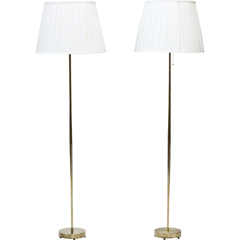 Pair of vintage Swedish floor lamps by Falkenbergs