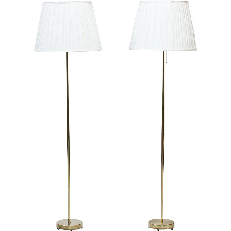 Paire de lampadaires suédois vintage par Falkenbergs