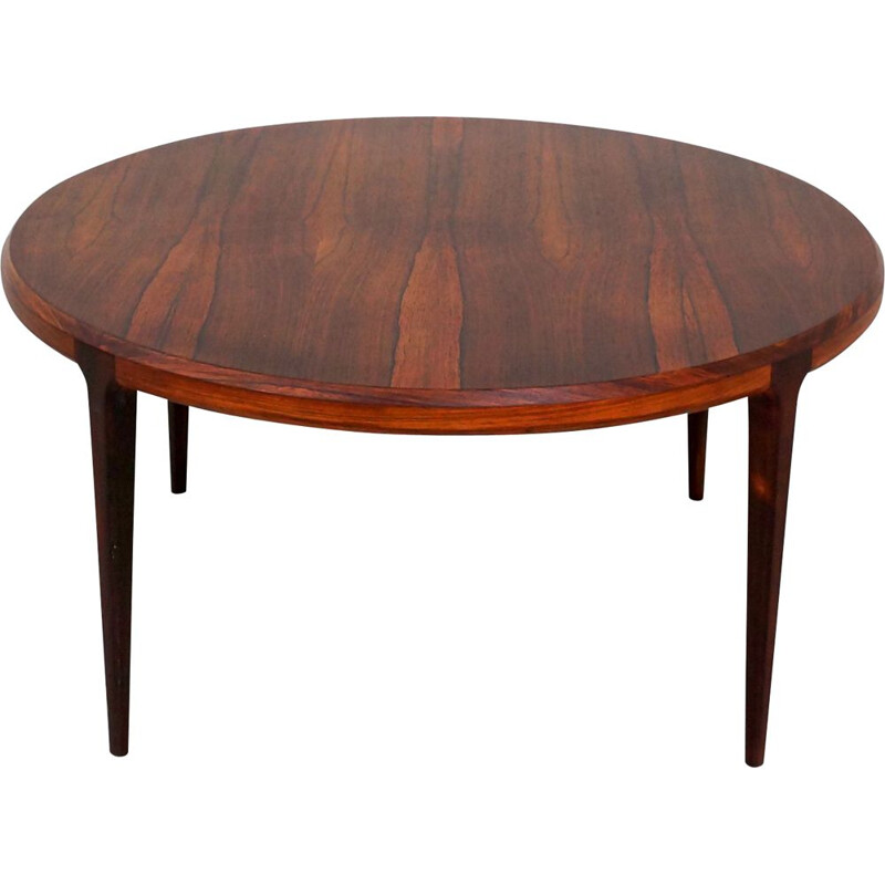 Round Rosewood Coffee Table by Johannes Andersen for Silkeborg