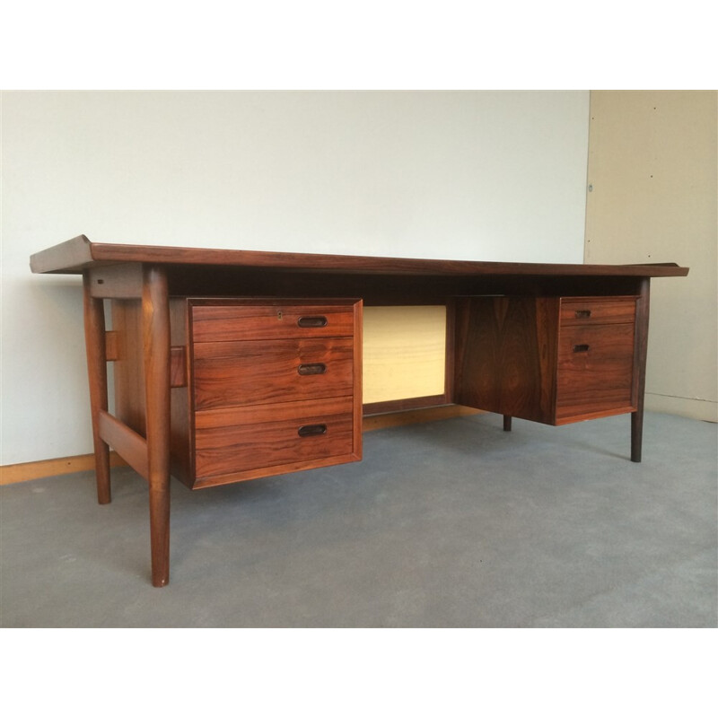 Bureau scandinave Sibast "président" en palissandre de Rio, Arne VODDER - 1950