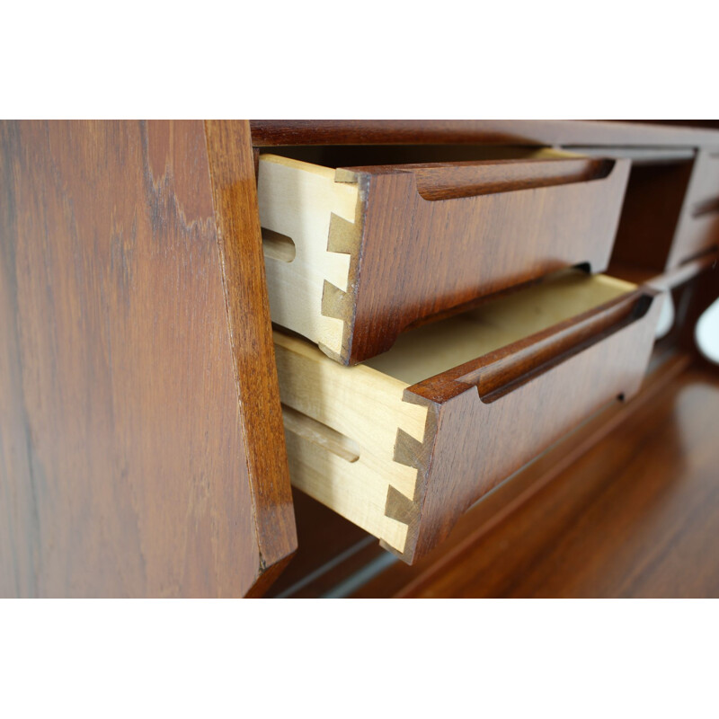 Danish Teak Secretaire, Mid-Century 1960s