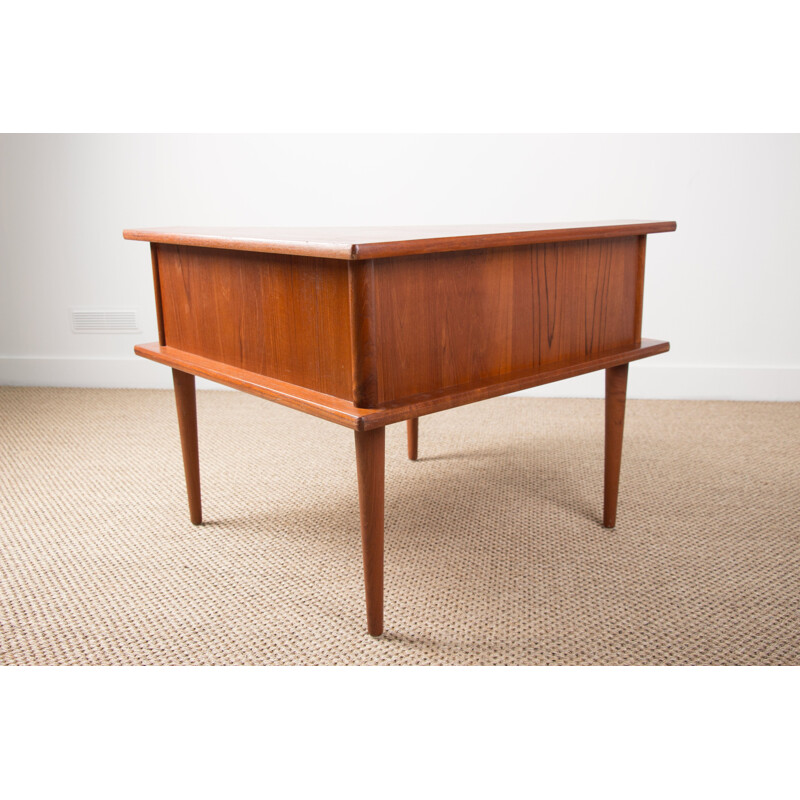 Vintage Danish teak coffee table with 2 levels, 1960