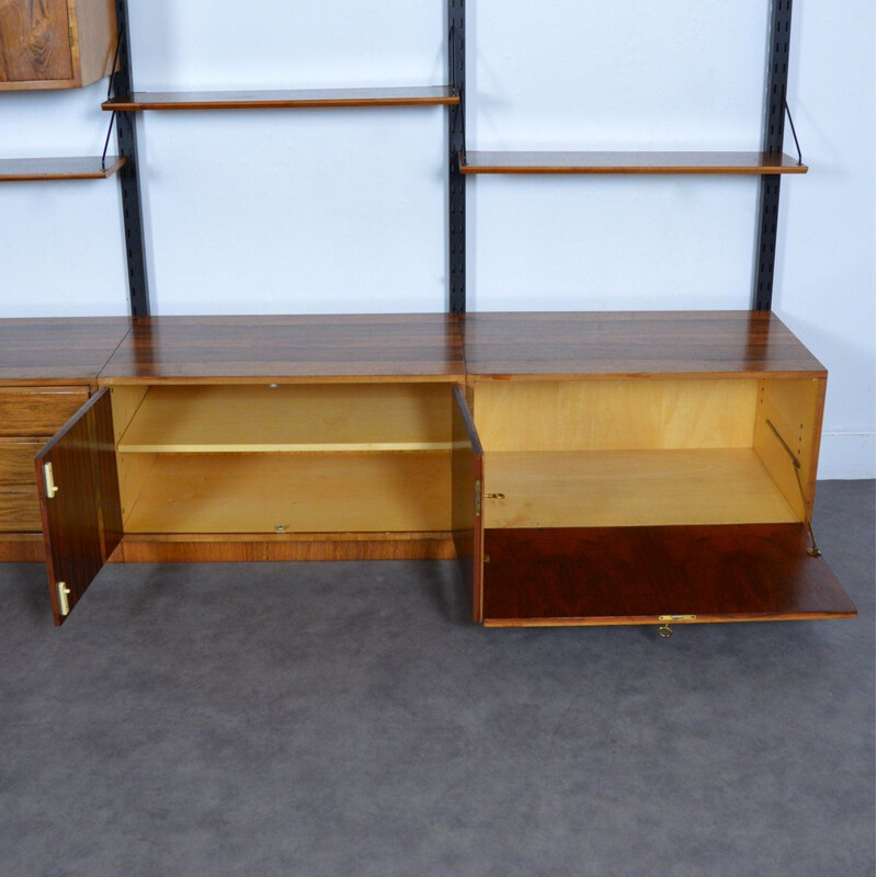 Vintage bookshelf system Rosewood modular bookcase 1960
