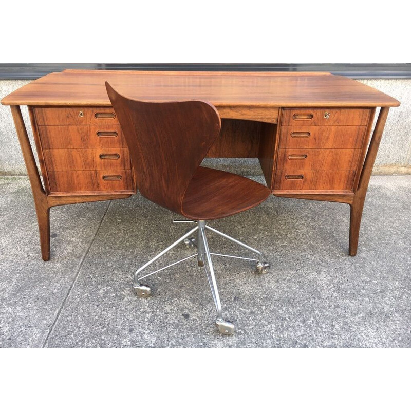 Rosewood desk mid century Svend Aage Madsen 1960