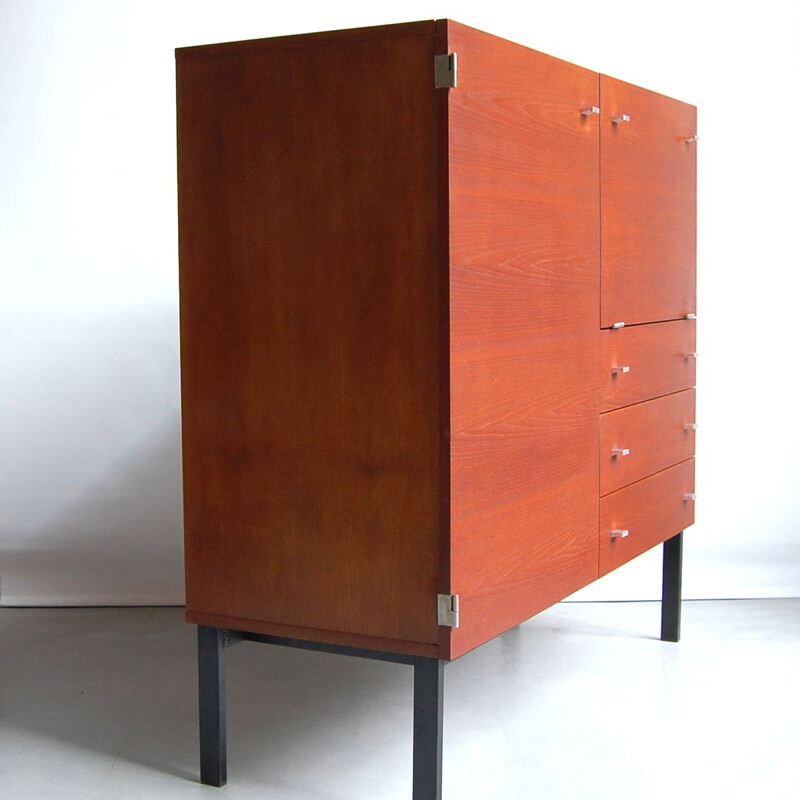 Vintage bar cabinet secretary model 1293 by Pierre Guariche for Meurop, 1960s