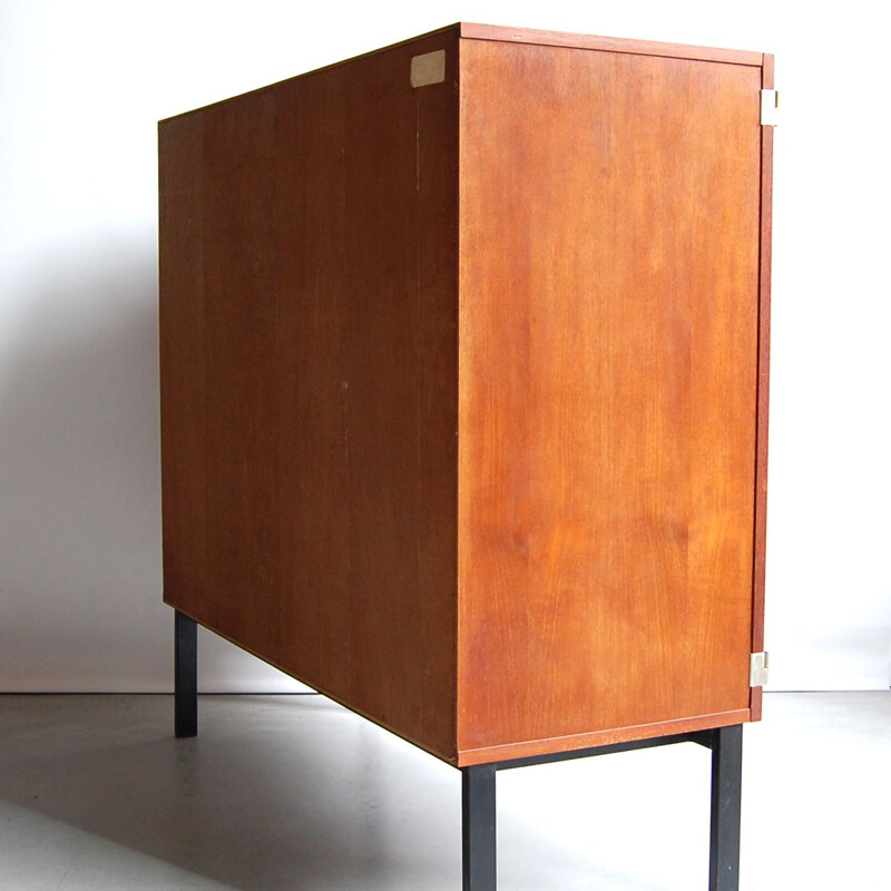 Vintage bar cabinet secretary model 1293 by Pierre Guariche for Meurop, 1960s
