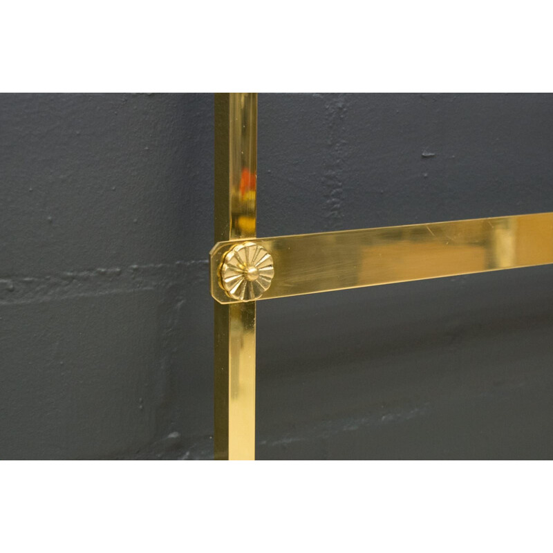 Hollywood Regency Brass Wall Coat Rack mid century, 1960s