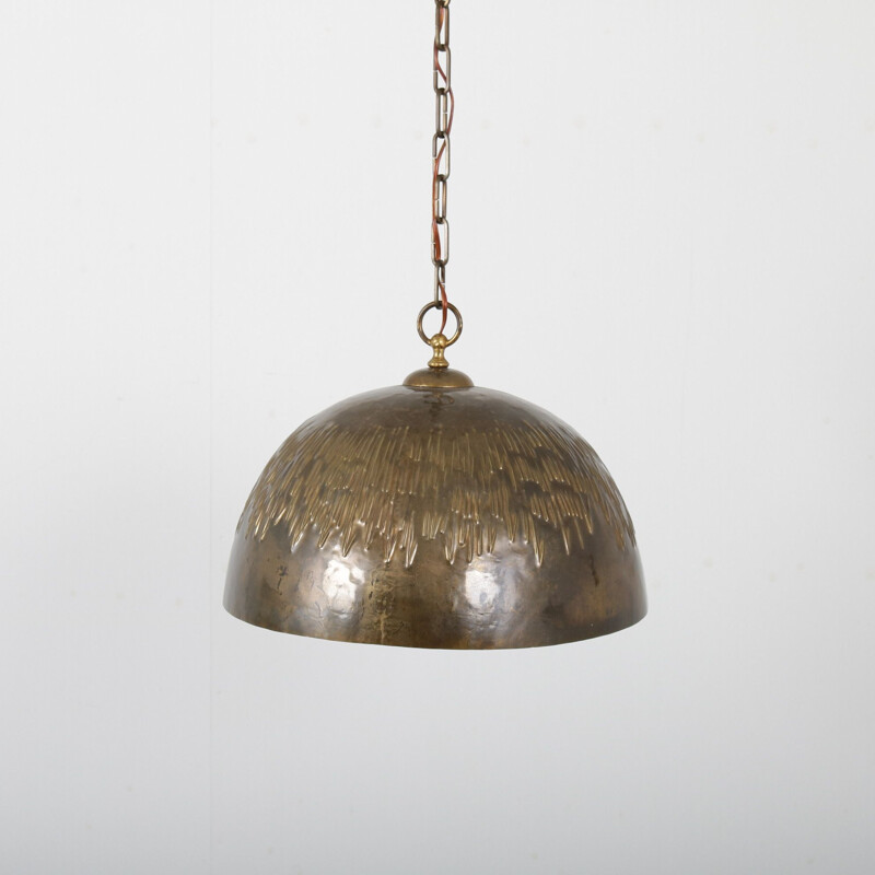Copper hanging lamp 1960s