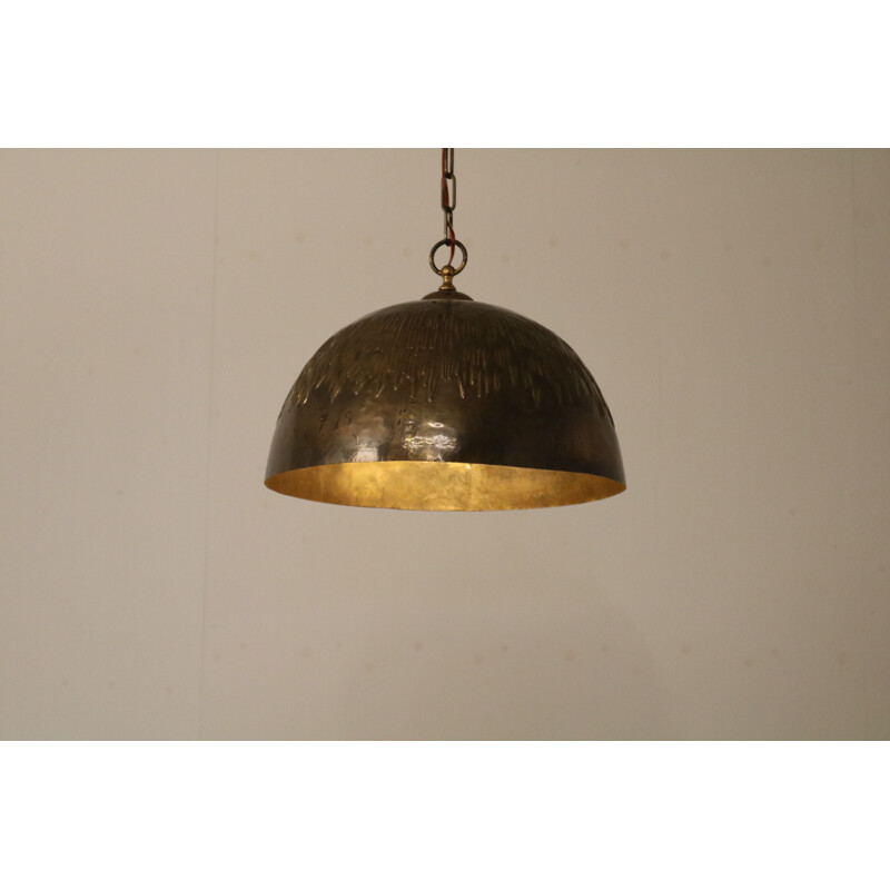 Copper hanging lamp 1960s