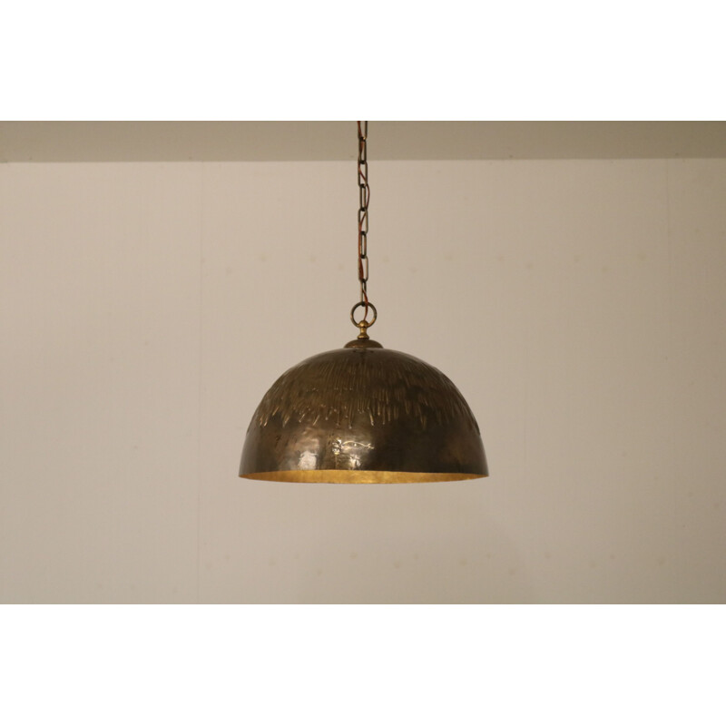 Copper hanging lamp 1960s