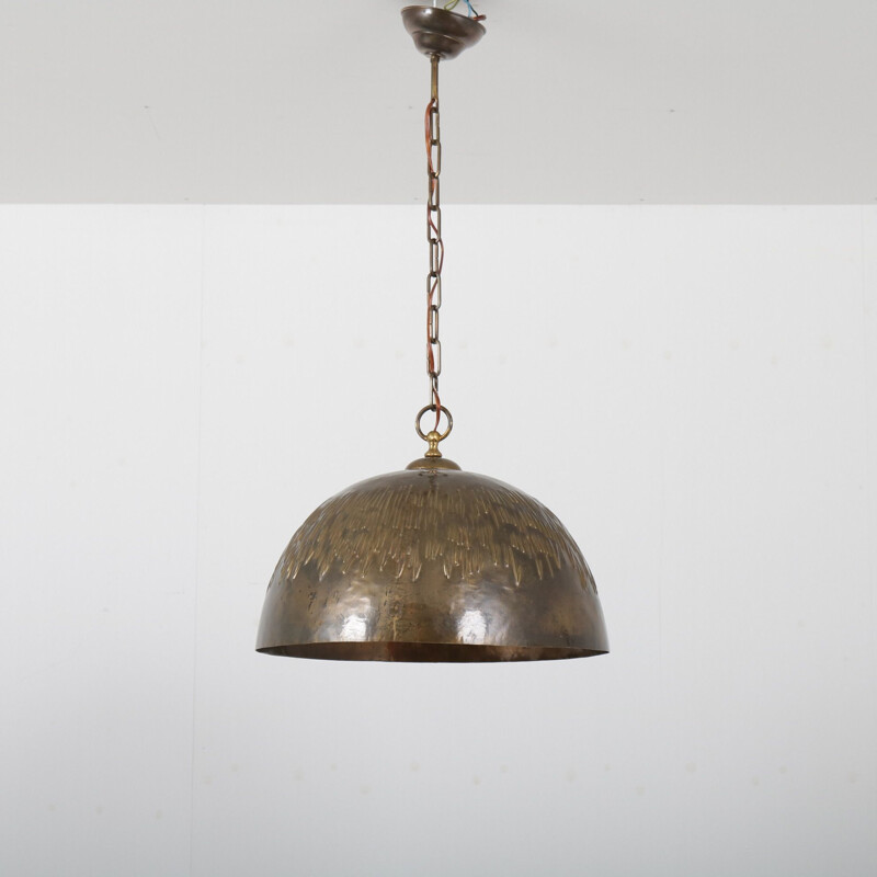 Copper hanging lamp 1960s