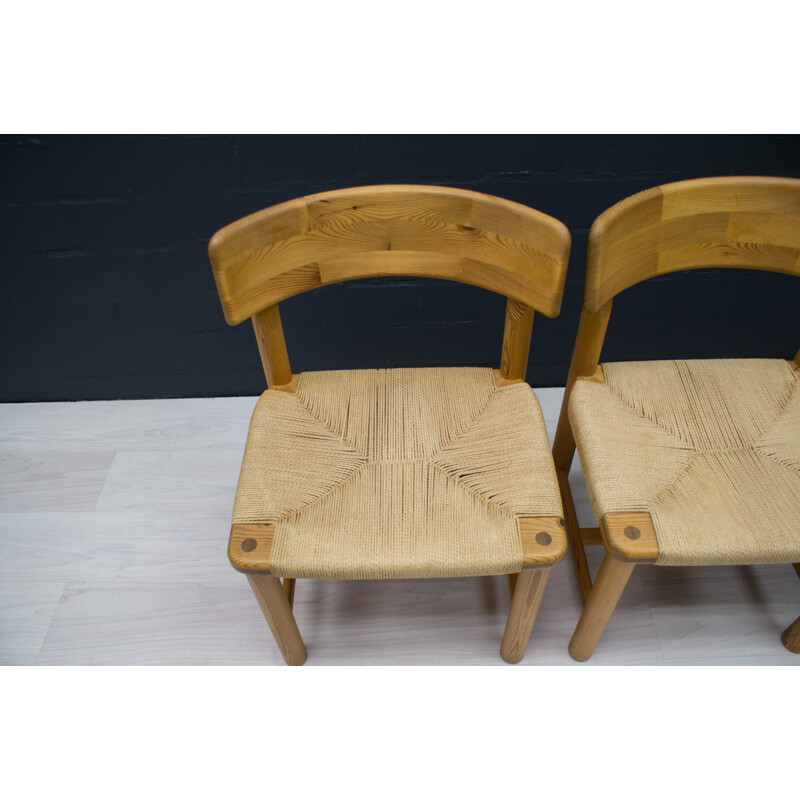 Ensemble de 3 chaises d'appoint vintage en bois scandinave,1960