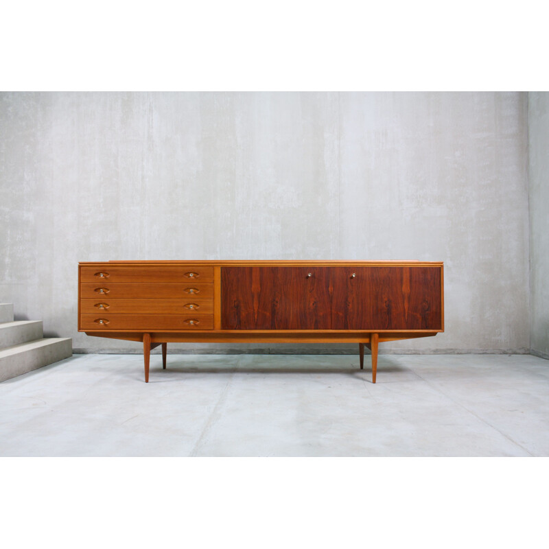 Sideboard mid century Brass and Rosewood Hamilton by Robert Heritage for Archie Shine, 1958