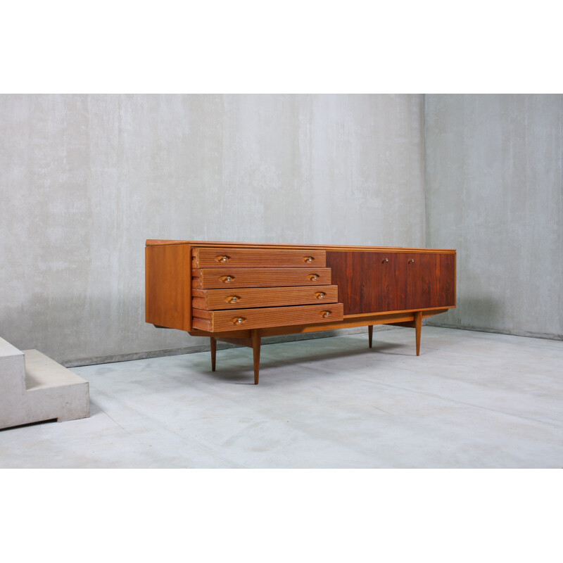 Sideboard mid century Brass and Rosewood Hamilton by Robert Heritage for Archie Shine, 1958