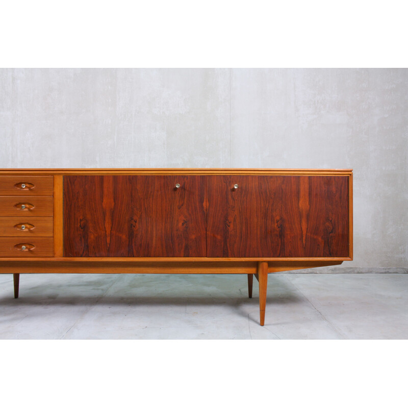 Sideboard mid century Brass and Rosewood Hamilton by Robert Heritage for Archie Shine, 1958