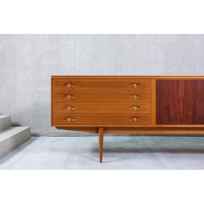 Sideboard mid century Brass and Rosewood Hamilton by Robert Heritage for Archie Shine, 1958