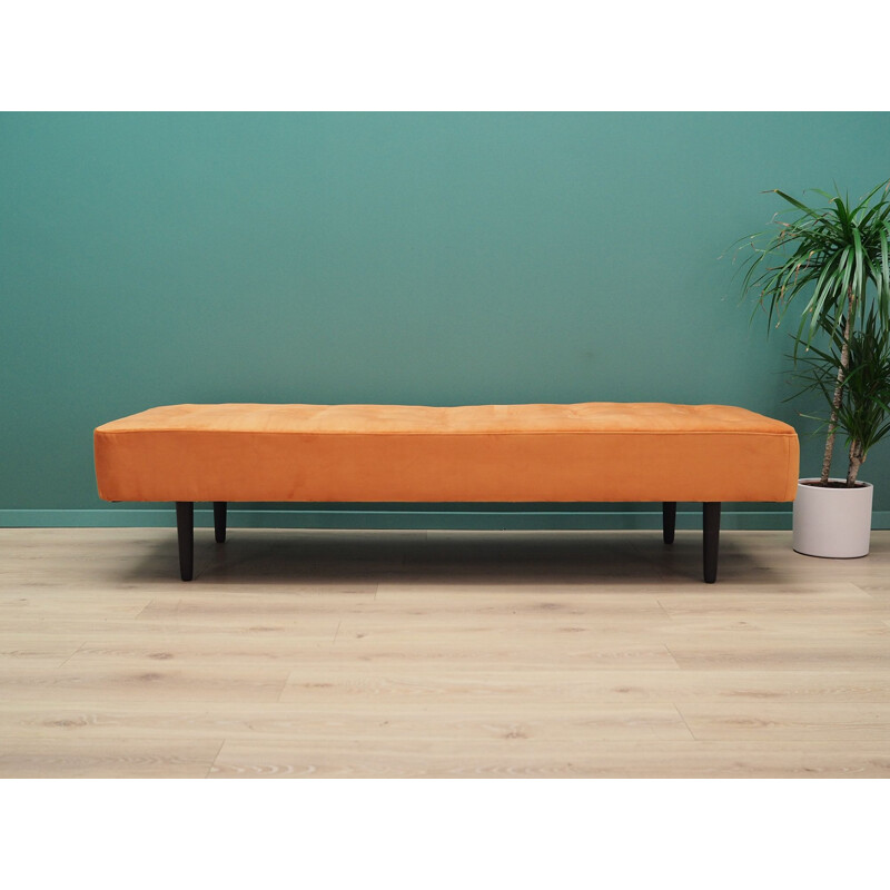 Vintage day bed with orange velvet