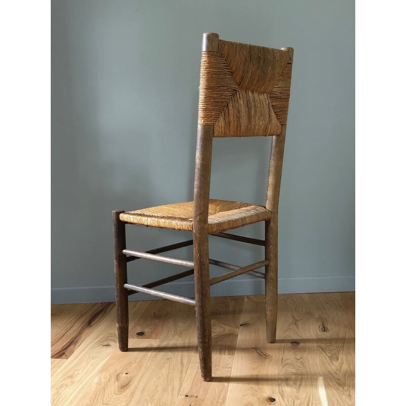 Suite de 4 chaises vintage par Charlotte Perriand 1950