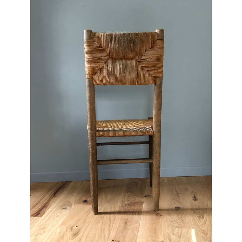 Suite of 4 vintage chairs by Charlotte Perriand 1950